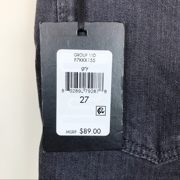 DKNY Gray Released Hem Straight Jeans Size 27 (4) - Picture 7 of 8